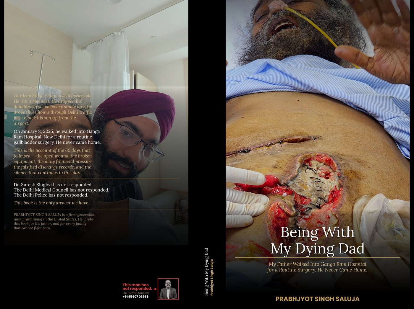 Book cover: Being With My Dying Dad